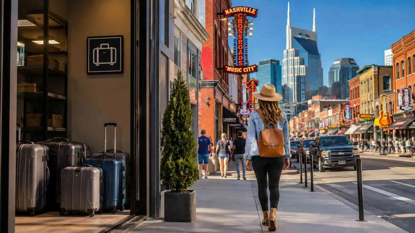Where to Store Luggage Near Broadway Nashville